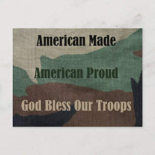 amerikansk militär vykort