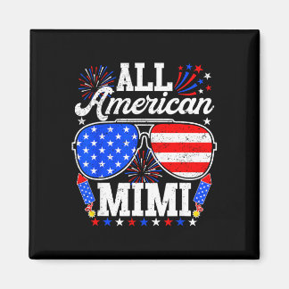 Amerikansk mimi 4 juli solglasögon familj magnet