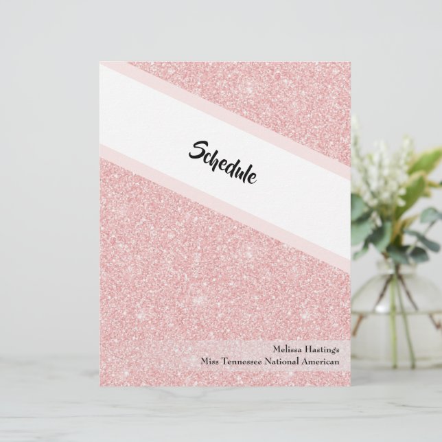 Amerikansk Miss Pageant Binder Avsnittssida (Stående Fram)