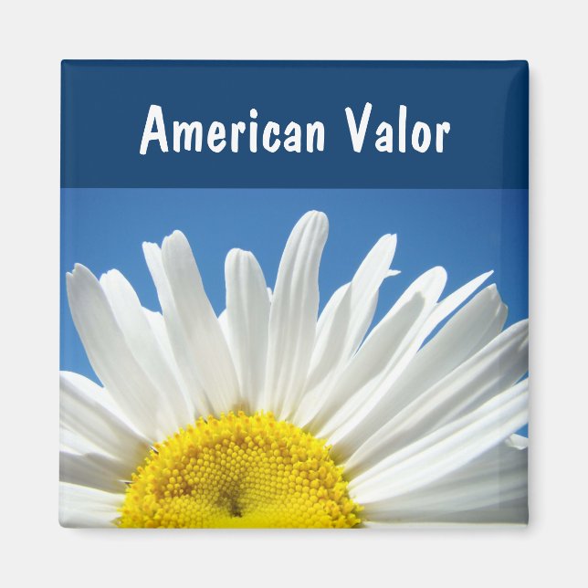 Amerikansk mod magneter Veteraner Tusenskönor Blå  (Framsidan)