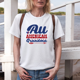 Amerikansk mormor 4:e juli farmor t shirt