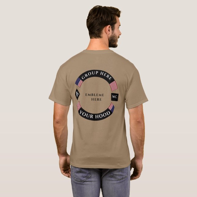 AMERIKANSK MOTORCYCLE ROCKER T SHIRT (Hel baksida)