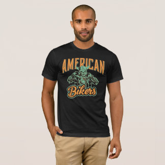 Amerikansk motorcyklist kalle T-shirt med dödskall