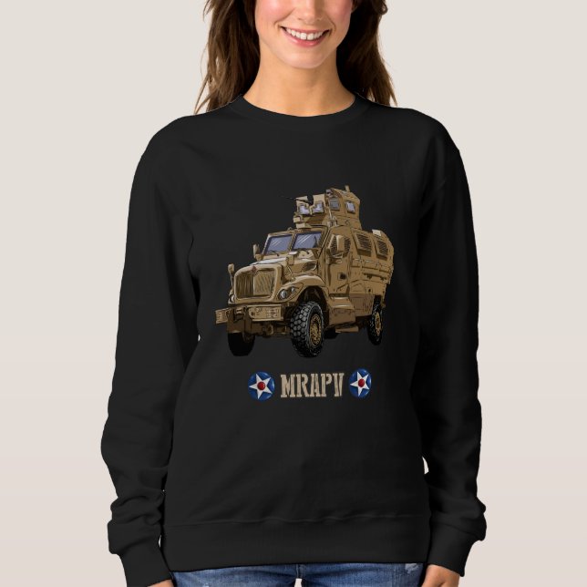 Amerikansk MRAP Minresistent Ambush-skyddad fordon T Shirt (Framsida)