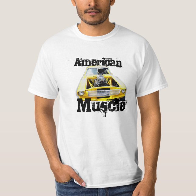 Amerikansk muskel! Manar-Shirt T-shirt (Framsida)