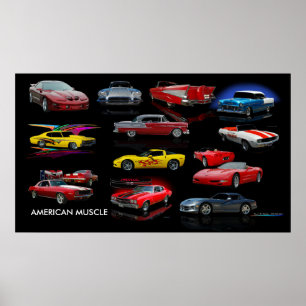 AMERIKANSK MUSKEL POSTER