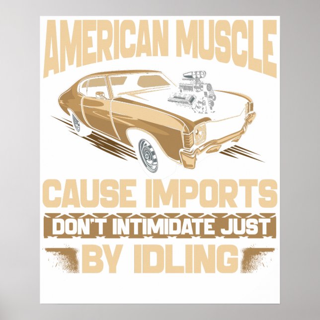 Amerikansk muskel poster (Framsidan)