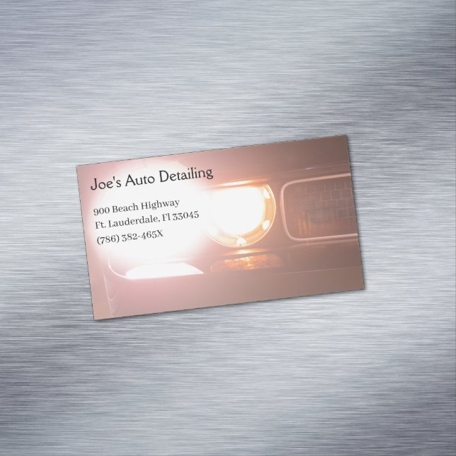 Amerikansk muskelbil 2013, huvudljus Automotive Magnetiska Visitkort (In Situ)