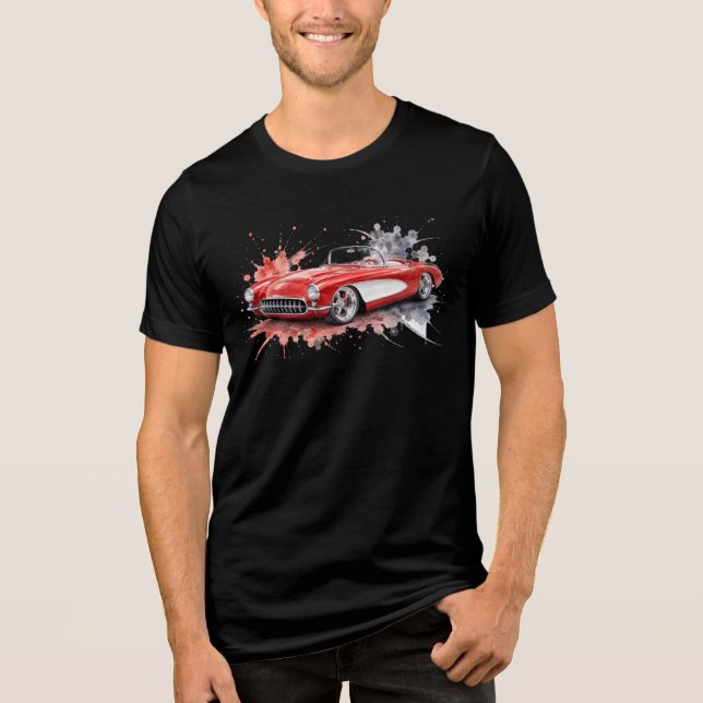 Amerikansk muskelbil t shirt (Framsida)