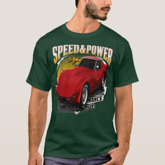 Amerikansk muskelbilshastighet och kraft 8 t shirt