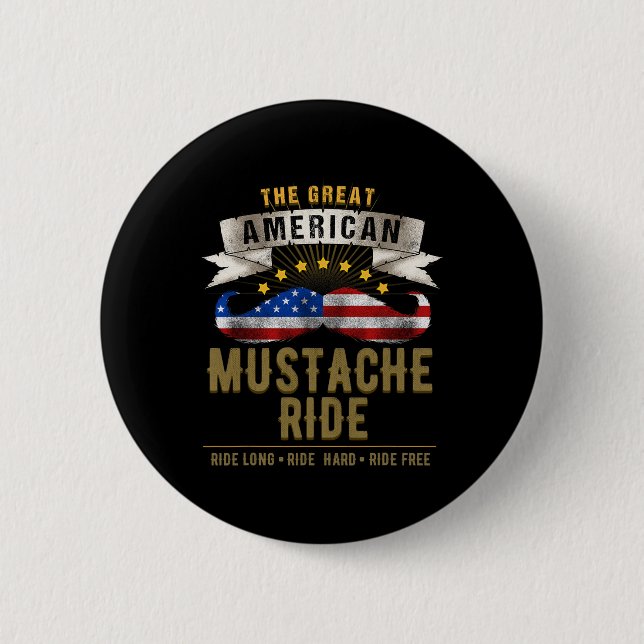 Amerikansk mustache, 4:e juli för Patriotic B Knapp (Framsida)
