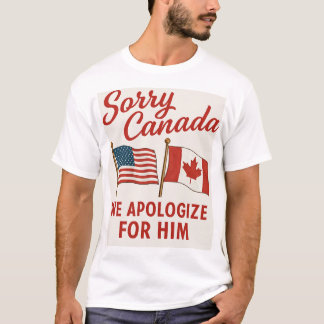 Amerikansk och kanadensisk design t shirt