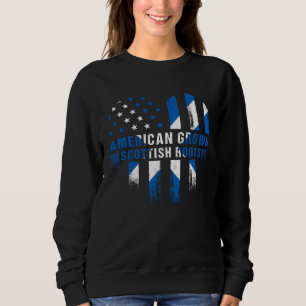Amerikansk Odlad Skotska Rötter Skottland Flagga M T Shirt