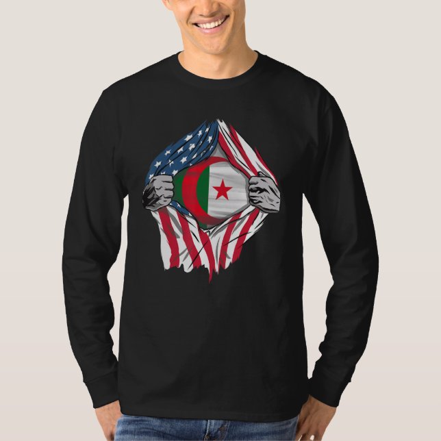 Amerikansk odling med algeriska rötter 1 t shirt (Framsida)