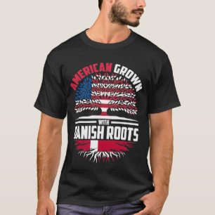 Amerikansk odling med danska rötter Danmark Flagga T Shirt