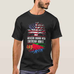 Amerikansk odling med eritreanska rötter USA flagg T Shirt