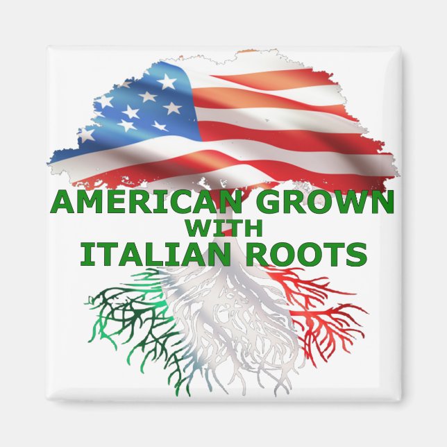 Amerikansk odling med italienska rötter magnet (Framsidan)