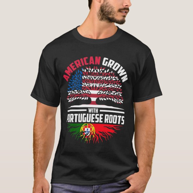 Amerikansk odling med portugisisk röta - Portugal  T Shirt (Framsida)