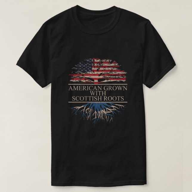 Amerikansk odling med Scottish Roots Classic T Shirt (Design framsida)