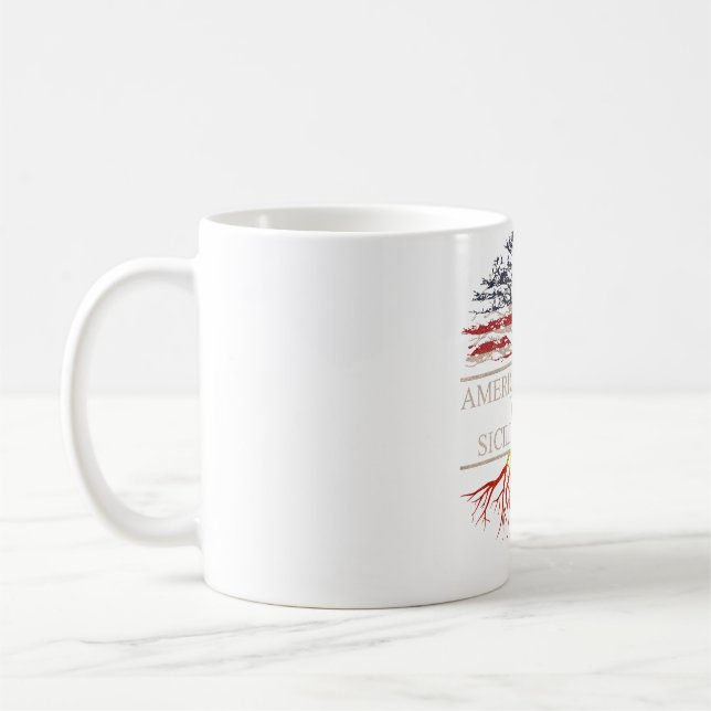 Amerikansk odling med sicilianska rötter kaffemugg (Vänster)