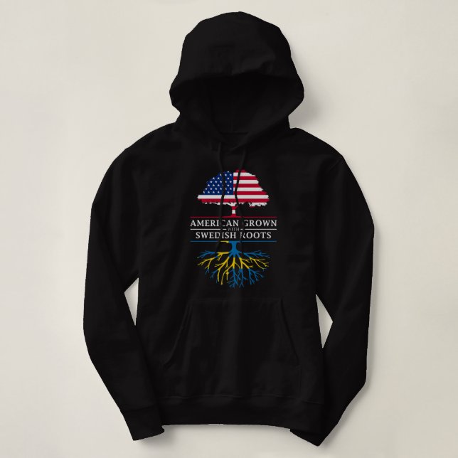 Amerikansk odling med svensk Sverige Pride före T Shirt (Design framsida)