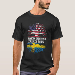 Amerikansk odling med svenska rötter USA flagga Sv T Shirt