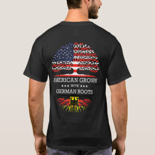 Amerikansk odling med tyska rötter USA flagga T Shirt