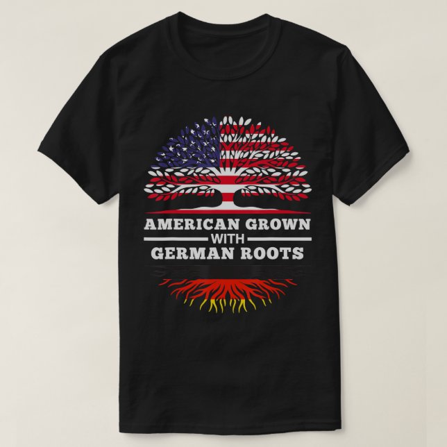 Amerikansk odling med tyskt rotfamiljarv G T Shirt (Design framsida)