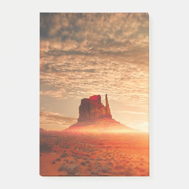 Amerikansk öken vid gryningen post-it block (Framsida)