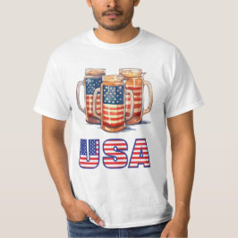 Amerikansk öl 4 juli Independence day T Shirt