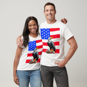 Amerikansk Origamiörn Tröja – Patriotisk Geometris