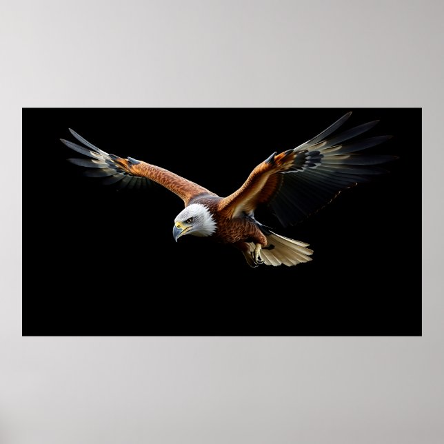 🦅 Amerikansk Örn Attackerar - Majestätisk Kraft Poster (Framsidan)