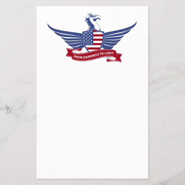 Amerikansk örn flygblad (Framsidan)