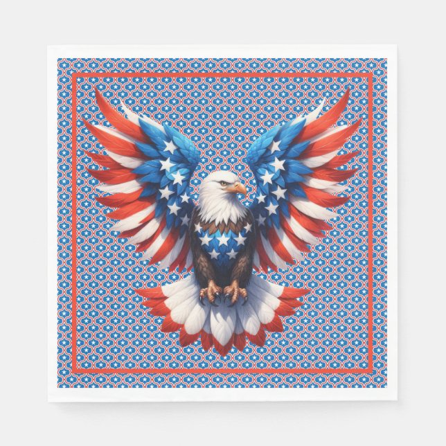 Amerikansk örn   pappersservett (Framsidan)