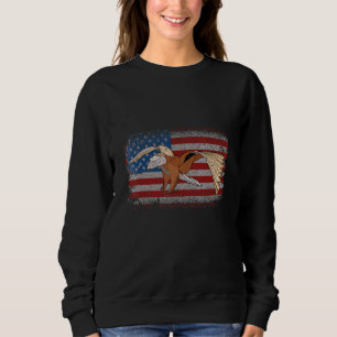 Amerikansk örn pappersvikning origami män t shirt