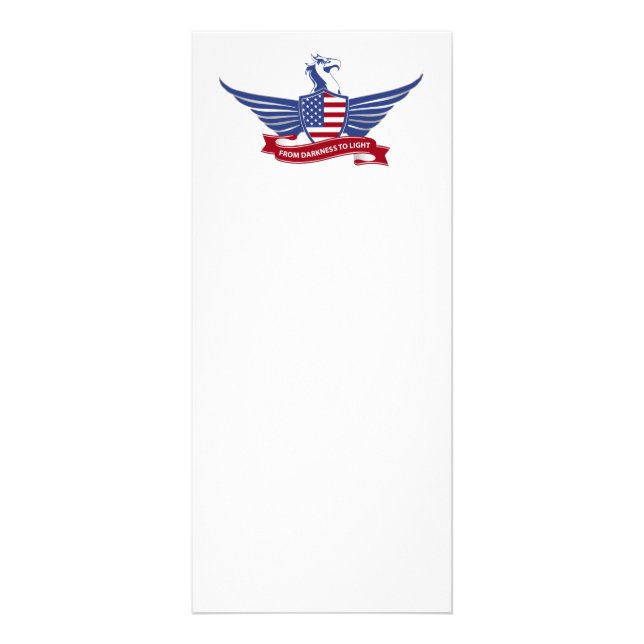 Amerikansk örn reklamkort (Framsidan)