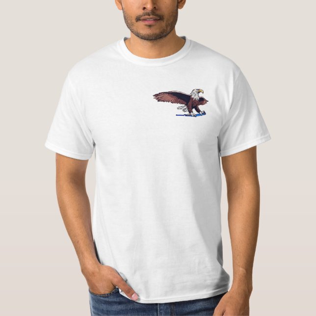 Amerikansk örndesign, utskriven T-Shirt (Framsida)