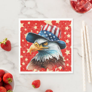 Amerikansk örnflagga pappersservett