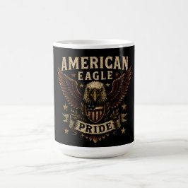 Amerikansk Örnstolthet – Modig USA-frihet Kaffemugg