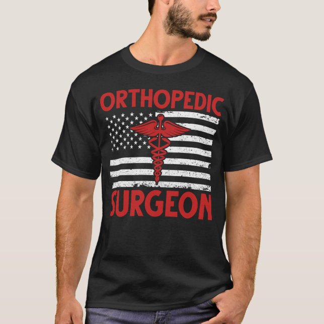 Amerikansk ortopedisk kirurg t shirt (Framsida)