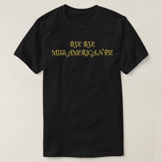 Amerikansk Paj senap T Shirt (Design framsida)
