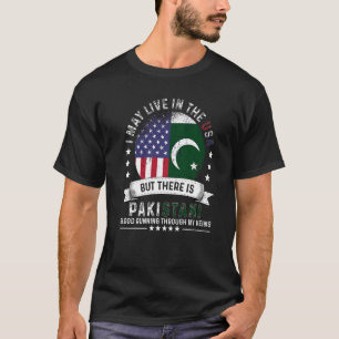 Amerikansk pakistanskt hem i USA Patriot American  T Shirt