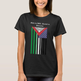 Amerikansk Palestinsk T-Shirt: Patriotisk Keffiyeh T Shirt
