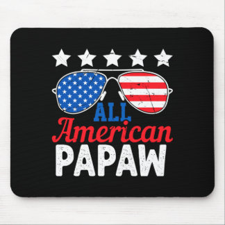 Amerikansk Papaya Retro 4:e Juli Patriotisk Musmatta