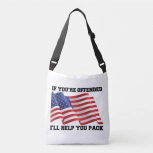 Amerikansk patriot axelväska
