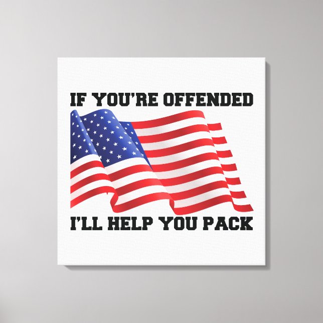 Amerikansk patriot canvastryck (Framsida)