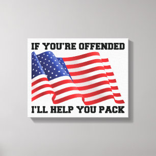 Amerikansk patriot canvastryck