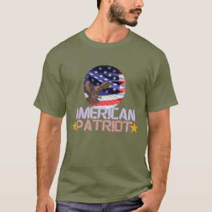 Amerikansk patriot – djärvt självständighetsdagspr t shirt