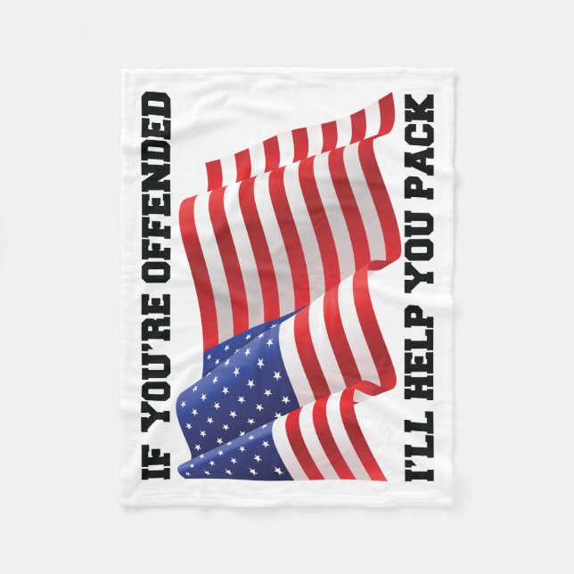 Amerikansk patriot fleecefilt (Framsidan)
