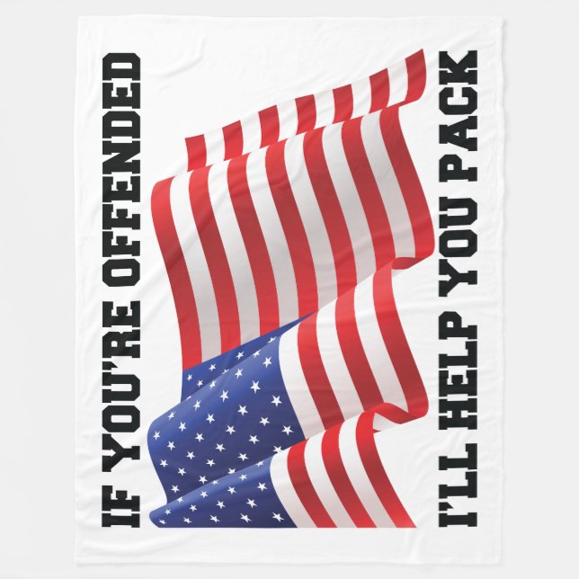 amerikansk patriot fleecefilt (Framsidan)